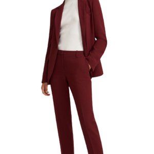 THEORY NWT  DEEP MULBERRY SUIT SIZE 10 Skinny legs